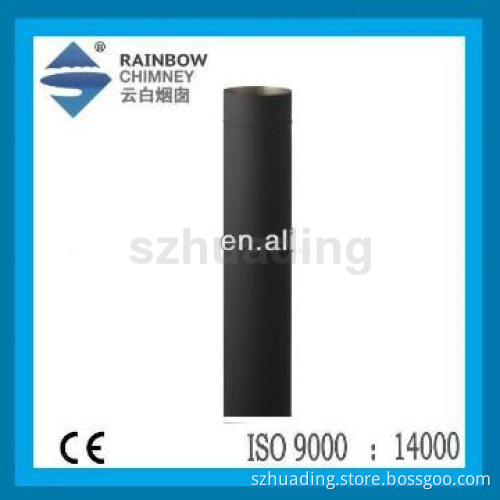 painted straight stainless steel pipe for outdoor fire chimneys